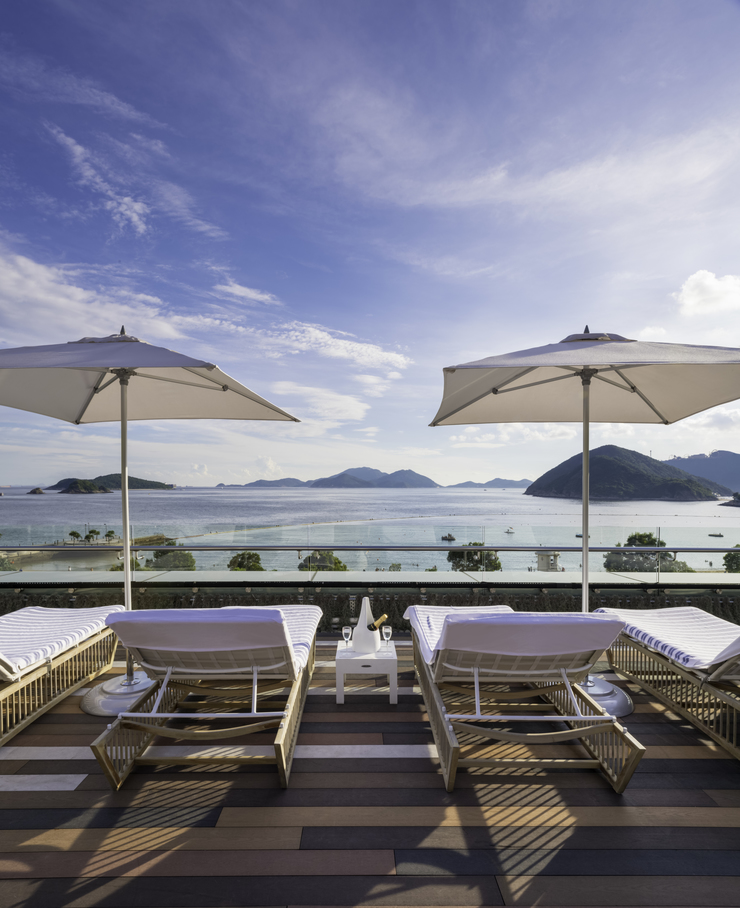 Sea, cabana and sun  Sea, cabana and sun