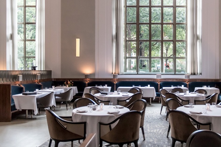 Eleven Madison Park, spectacular Michelin Star dining across the street from the Flat Iron building
