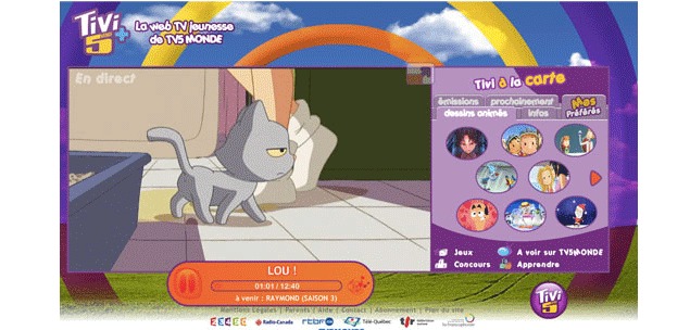 Tivi 5 Monde, children’s web TV Tivi 5 Monde, children’s web TV