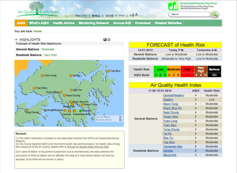 HK AQHI app, the friend of your lungs