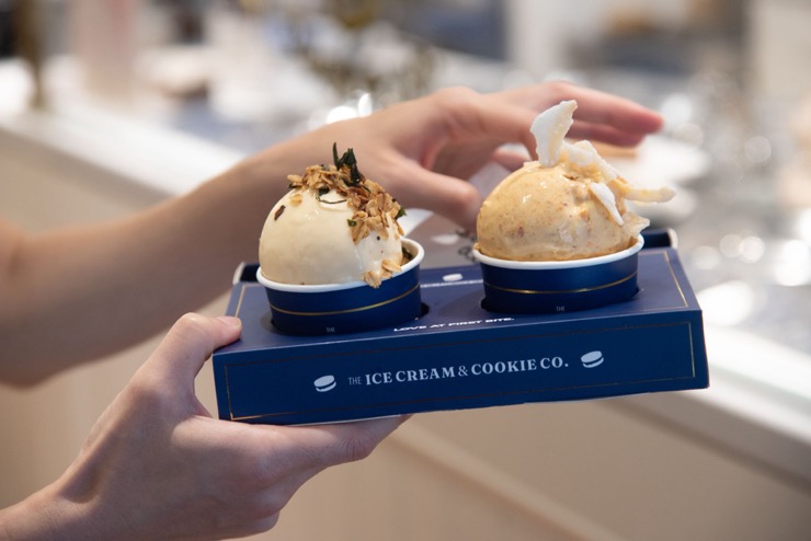 Salted Egg Yolk and Laksa Ice Cream Salted Egg Yolk and Laksa Ice Cream