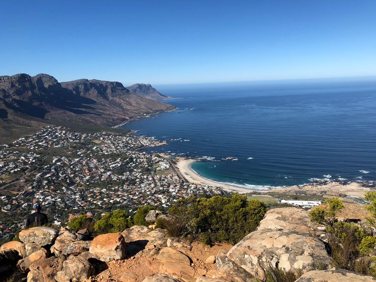 Camps Bay as seen from the top of Lion's Head