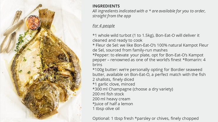 Celebrate with taste: Turbot with Champagne sauce (festive recipe)