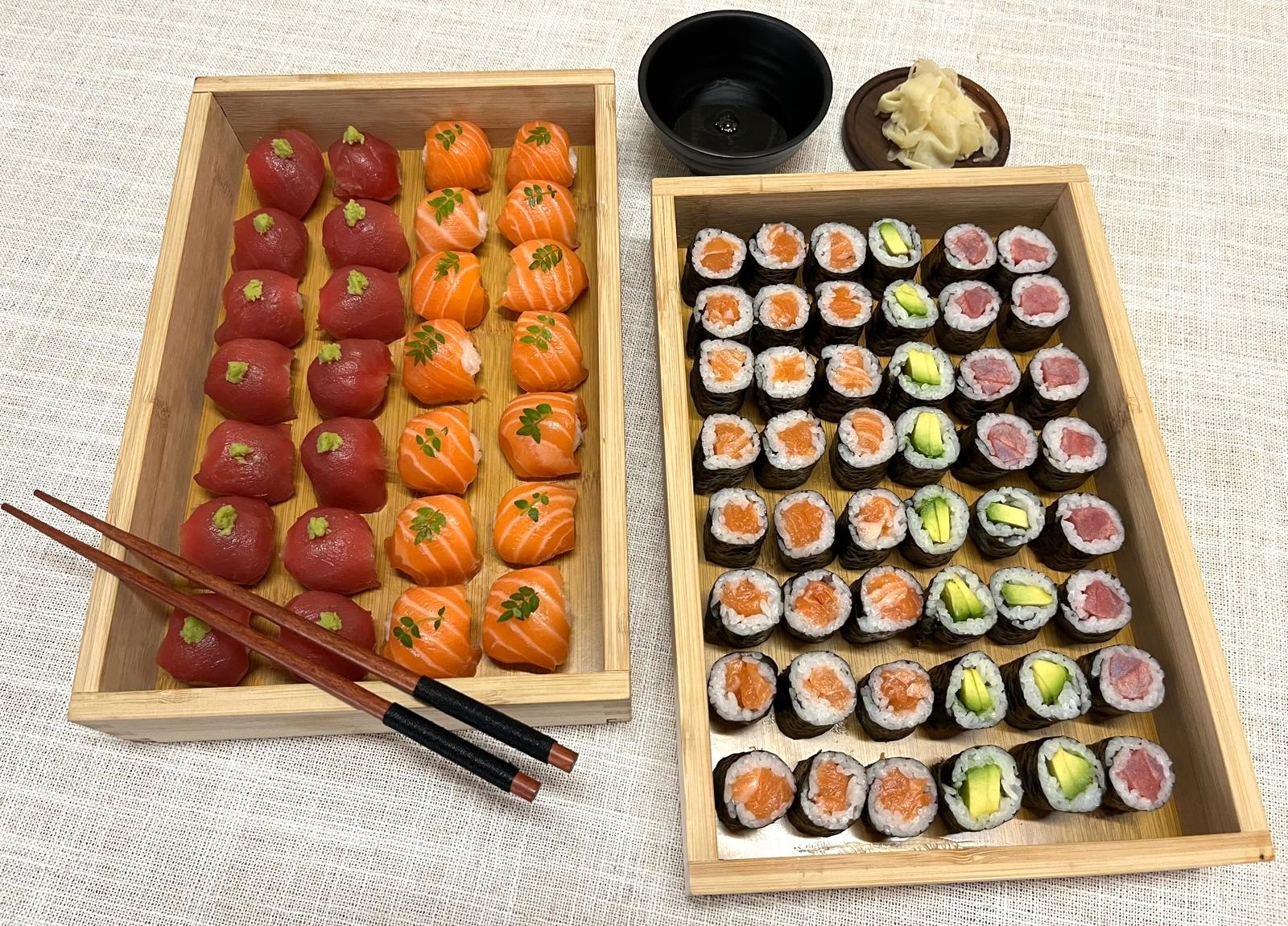 Sushi cravings? Higasa Sushi delivers premium sushi to your door, without hefty markups Sushi cravings? Higasa Sushi delivers premium sushi to your door, without hefty markups