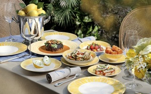 Summer plans: Louise collaborates with Christofle, inviting you to enjoy the French Riviera art of living in Central
