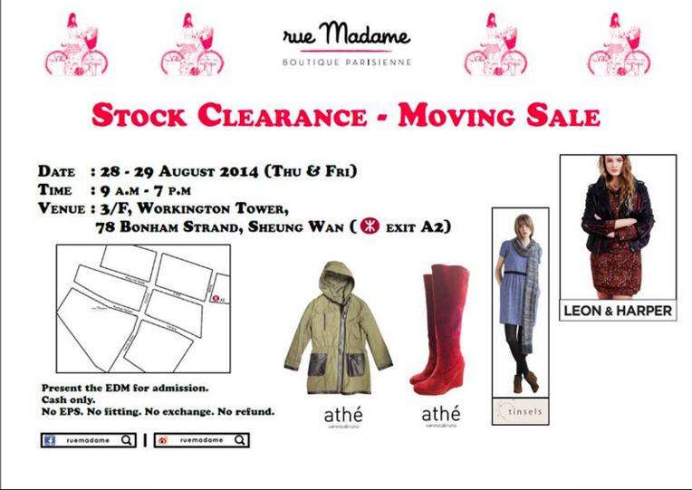 Super vente dans les bureaux de Rue Madame ! Super vente dans les bureaux de Rue Madame !