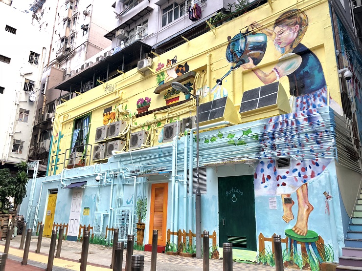 ARTLANE – un projet urbain qui met de la couleur sur les murs de Hong Kong