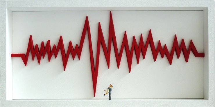 ROUGE Ephémère Gallery - Gaspard MITZ - Electrocardiogram