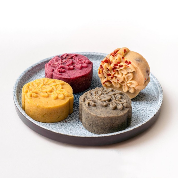 3 mooncakes pour nos palais Français